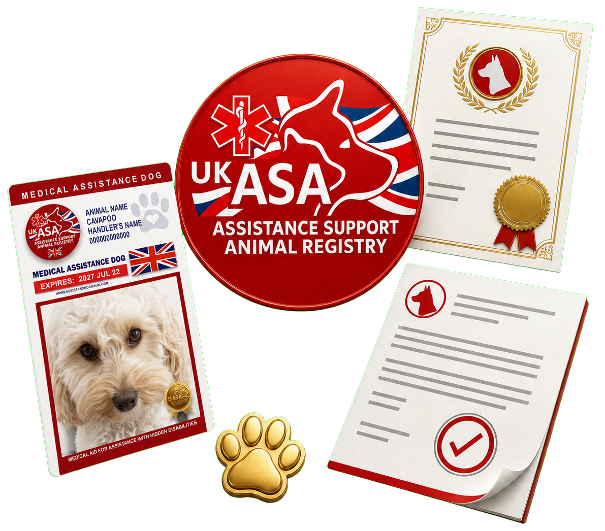 Assistance Dogs UK registration documents